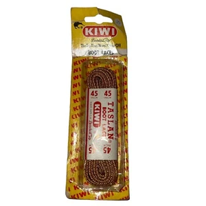 Vtg KIWI Boot Laces Brown Gold Cord Shoe Laces 45” Taslan Boot Lace USA - Picture 1 of 3