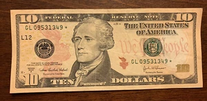 2004 A $10 Ten Dollar "STAR" Note San Francisco Very RARE - Picture 1 of 6