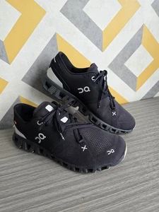 On Womens Cloud X 3 Black Running Shoes Sneakers UK Size 8 - Picture 1 of 14