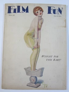 Film Fun Magazine v. 45 #452 Mar. 1927 VG Bolles Weight For This Baby Cover! - Picture 1 of 4