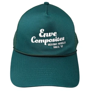 Enve Composites Snapback Rope Trucker Hat Green One Size Mesh Back - Picture 1 of 9