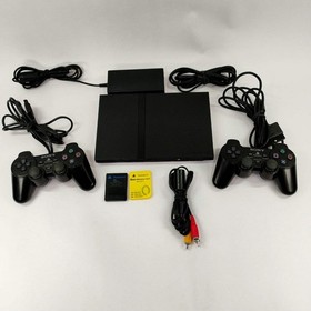 Sony PlayStation 2 Slim PS2 Black Console Gaming System SCPH-77001