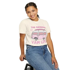 Unisex T-Shirt, Pink The Original Van Life, Adventure Wanderlust Graphic Tee - Bild 1 von 10