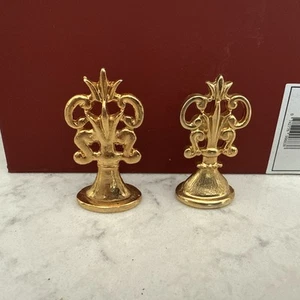 Set Of 2 Vintage Ornate Metal Brass? Wax Stamps Letter H And Woman - Picture 1 of 4