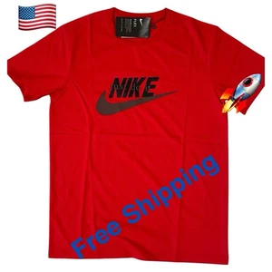 Nike. T-Shirt 95% Baumwolle Herren Futura Just Do It Kurzarm Wunderbares Design �� - Bild 1 von 13