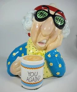 Hallmark Maxine "¿Tú otra vez?" Tarro de galletas de cerámica de J. Wagner. - Imagen 1 de 14