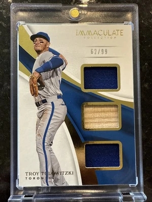 2017 Panini Immaculate Collection - Immaculate Trios Troy Tulowitzki  /99 (MEM) - Image 1 of 4
