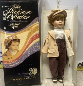 The Heritage Mint Platinum Collection Musical Doll “Paul” Plays The Entertainer - Picture 1 of 6