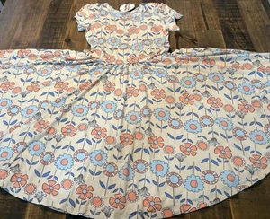 Dot Dot Smile size 8/10 girls floral Cap sleeve twirl dress new - Picture 1 of 3