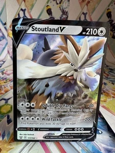 Pokemon TCG Stoutland V Crown Zenith 116/159 Holo Ultra Rare Card - Picture 1 of 2