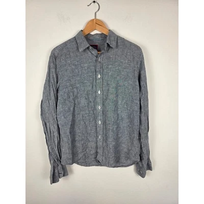 UNTUCKit Mens Small Linen Gray Button Up Long Sleeve Shirt - Image 1 of 4