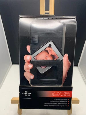Sharper Image New 2.4” Portable Photo Album  Black w/Case - Image 1 of 3