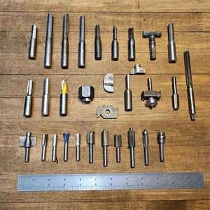 Router Bits Assorted Sizes & Styles LOT for Woodworking ¼&½" Arbor • BOSCH ☆USA - Picture 1 of 3