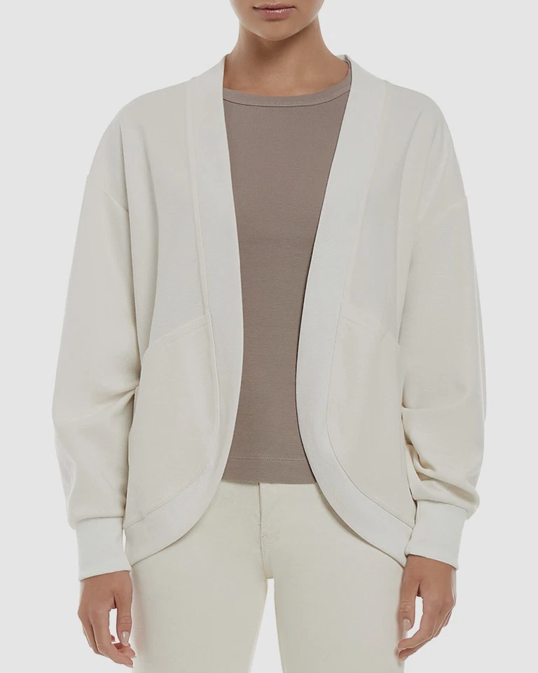 Three Dots Women's White Sean Cocoon Open-Front Cardigan Size S - Image 1 of 1