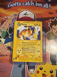 Raichu Expedition Base Set 25/165 Reverse Holo Rare Pokemon Card WOTC - Picture 1 of 14