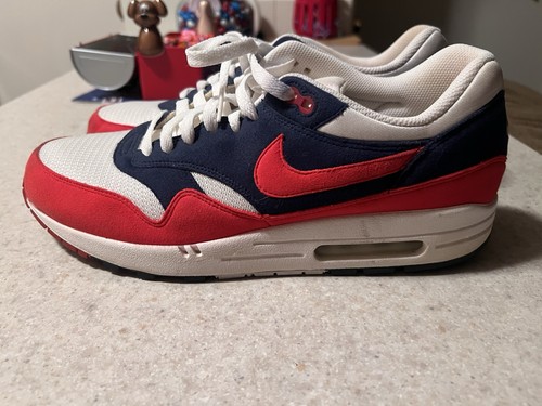 Taglia 12 5 Nike Air Max 1 Midnight Navy Red (308856 405) 2011 AM1