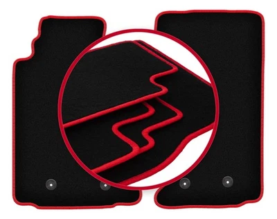 Tapis de sol en Velours noir pour Mazda MX-5 III 2005-2015 set 2-pcs - Photo 1/4