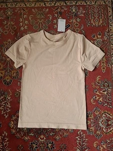 Women's Size M Pullover Crew Neck Modern Supima T-Shirt Beige French Laundry1gb - Picture 1 of 4