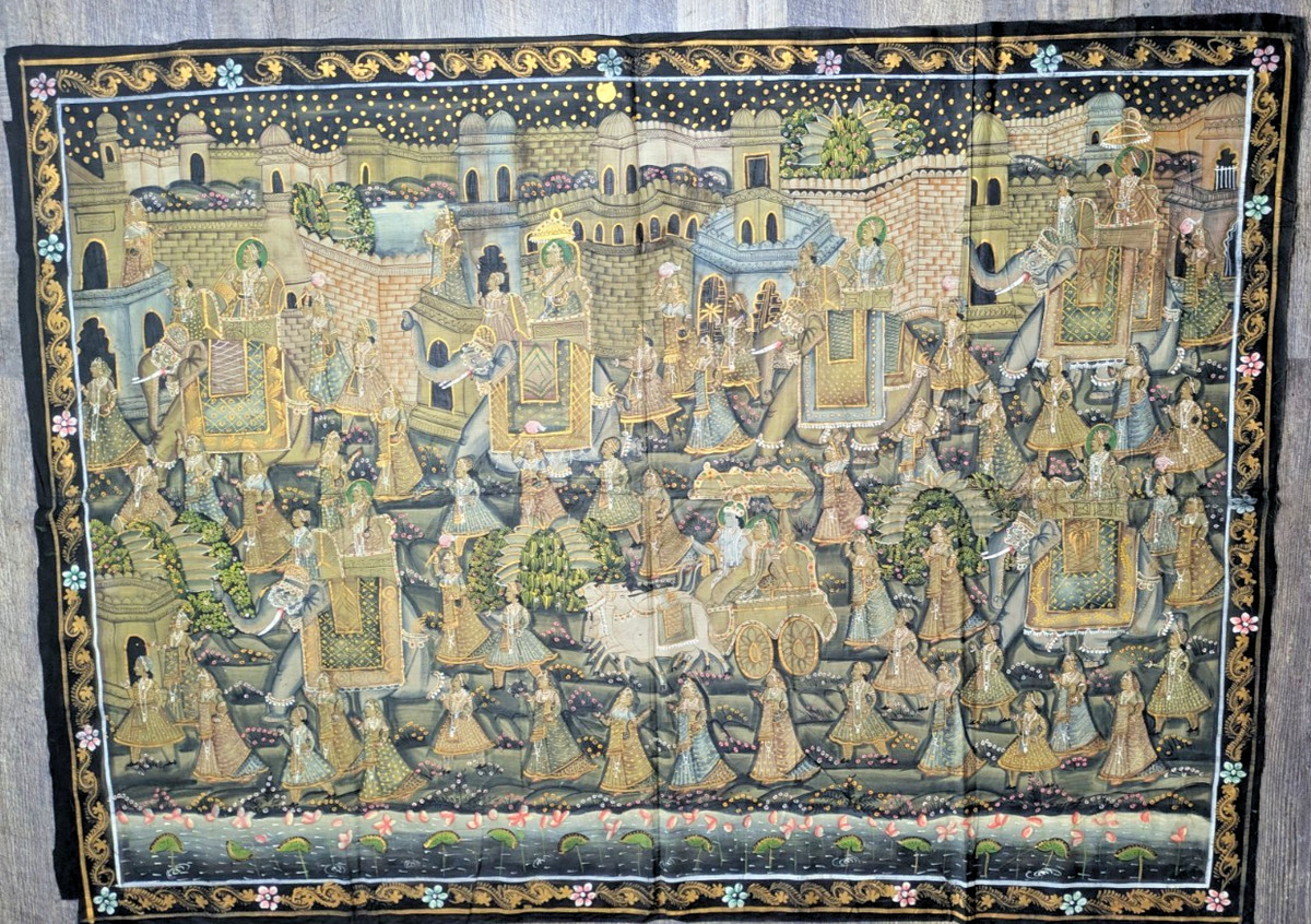 古董原版1850-1899 绘画和滚动印度古董| eBay