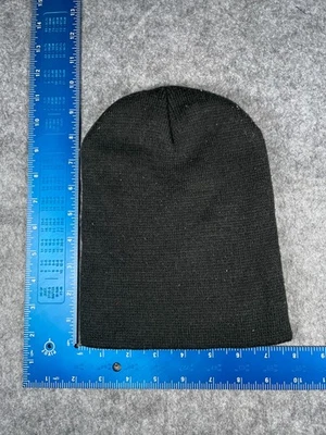 George Beanie Toque Adult One Size Black Knit Acrylic Winter Snow Ski Outdoors Foto 1 de 4