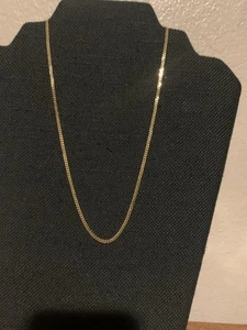 Gold Plated 925 Sterling Silver Curb 2.1 mm Chain 18 In. Long - Picture 1 of 12