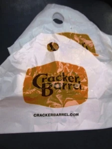 Posten x 2 Crackerfass mit neuem Logo Plastiktüten eingestellt minimal benutzt Tüten - Bild 1 von 5