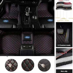 For Ford Fiesta-Flex-Focus-Fusion Car Floor Mats Waterproof Carpets All-Weather  - Imagen 1 de 37