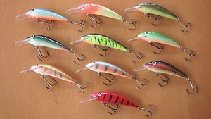 10 x KÖDER GOLD ASSAN WOBBLER PRIMAL 7,5cm 8,0g SCHWIMMENDE HANDARBEIT aus Holz! - Bild 1 von 7