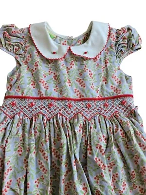 VESTIDO LE ZA ME BAYAS CALADAS NIÑAS TALLA 6X Foto 1 de 3