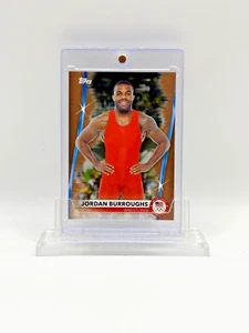 Jordan Burroughs 2021 Topps EQUIPO EE. UU. Juegos Olímpicos RARO PARALELO BRONCE - CAMPEÓN DEL MUNDO - Imagen 1 de 2