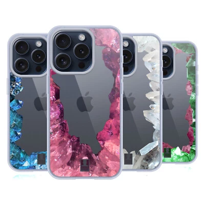 HEAD CASE DESIGNS CRYSTAL FRAME PRINTS SOFT GEL CASE FOR APPLE iPHONE PHONES - Image 1 of 4