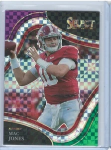 2022 Select Draft Picks Field Level Checkerboard Mac Jones Patriots 21/75 SP - Picture 1 of 1
