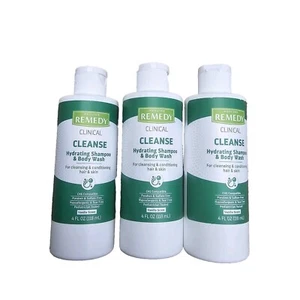 lot 3 Medline Remedy Essentials Shampoo & Body Wash Cleanse Hypoallergenic 4oz - Picture 1 of 9