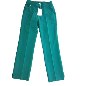 NWT FIGS Keroka Women XS Scrub Pants Flat Front Pockets Green PO #1345 - Picture 1 of 10