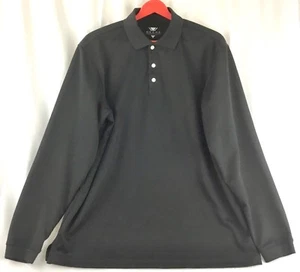 Wedge Performance Herren Poloshirt Große Größen Schwarz Langarm L - Bild 1 von 5