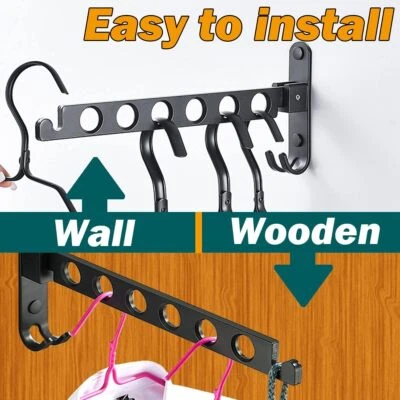 Klapphaken Kleiderhaken Kleiderlüfter Garderobehaken Abhängträger Haken klappbar - Bild 1 von 4