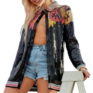 Western Star Sequin Shirt/Blouse  - Picture 1 of 5