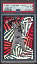 2017 Panini Black Friday #74 Aaron Judge Rookie RC Wedges /50 PSA 8