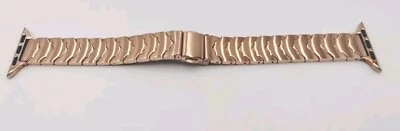 Correa de reloj Posh Tech Iris de acero inoxidable Apple Watch® oro rosa 42-49 mm Foto 1 de 4