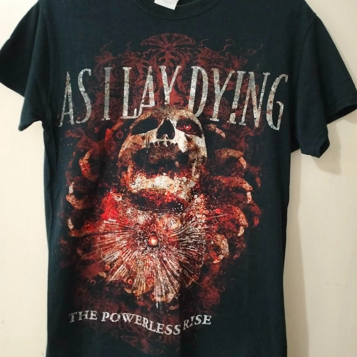 As I Lay Dying men's メタルバンド　tシャツ 両面　プリント As I Lay Dying - Skull Wings - T-Shirt | Impericon