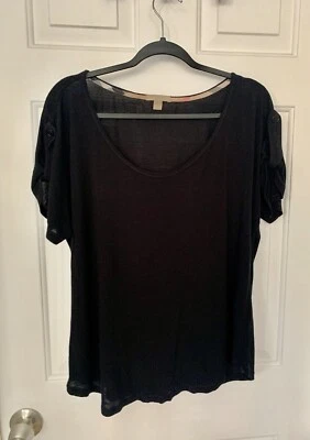 Burberry Brit Black Short Sleeve Womens T-Shirt XL - Image 1 of 4