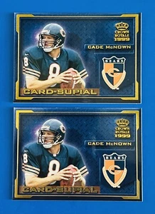 (2) 1999 Crown Royale Cade McNown Card-Supial w/ Couch & Bledsoe Mini Cards #1 - Picture 1 of 2