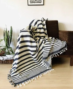 Kuscheldecke, Wohndecke, Sofadecke, Bettüberwurf, Bettdecke, Baumwolle, Geschenk - Bild 1 von 4