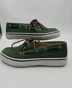 Scarpe da barca Speedy Top Slider Bahama verdi uomo 9M D14-61432 - Foto 1 di 9
