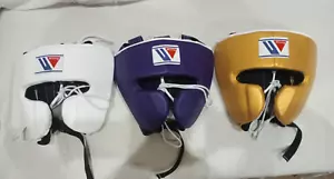 Winning Boxing Headgear Sets of 3 Different Colors Made by Cowhide Leather - Picture 1 of 4
