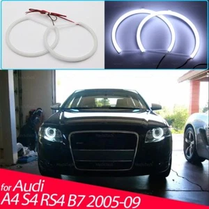 2x RGB Remote LED Angel Eye Halo Rings Kits for Audi A4 S4 RS4 B7 2005-2009 - Picture 1 of 17