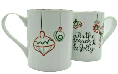 St. Nicholas Square 12oz Mug Cup Christmas Ornaments Holiday Season Set of 2 - Image 1 of 4