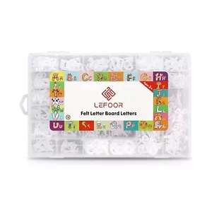 Letter Board Letters Only,646 PRE-Cut Characters (3/4 and 1 Inch,White) with ... - Picture 1 of 6