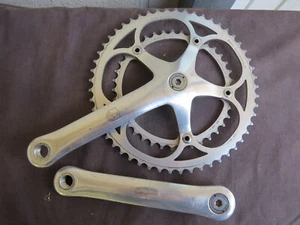 JUEGO DE BIELAS DE 8 VELOCIDADES CAMPAGNOLO C RECORD 170 39/53 BICICLETA DE CARRERAS DE CARRETERA - Imagen 1 de 10
