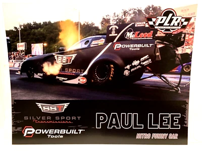 2024 PAUL LEE DODGE SILVER SPORT/McLEOD NHRA CARTÃO POSTAL DE CARRO ENGRAÇADO DE BRISTOL - Imagem 1 de 2